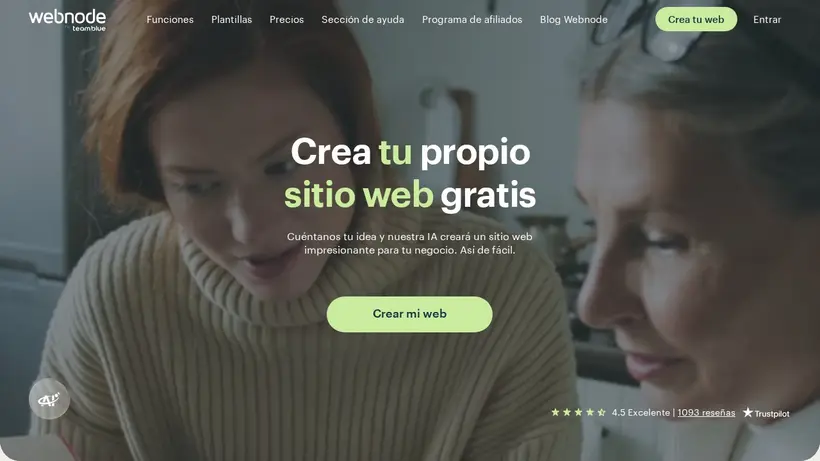 WebNode.cat homepage screenshot