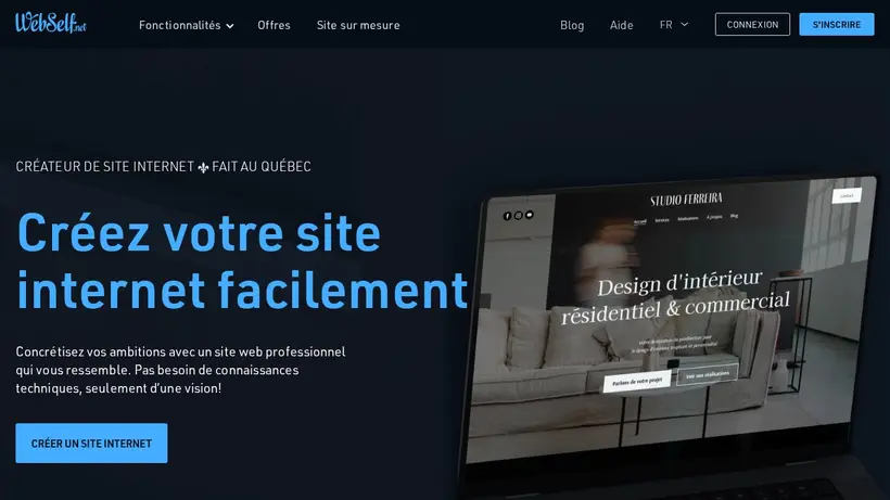 Web Self homepage screenshot