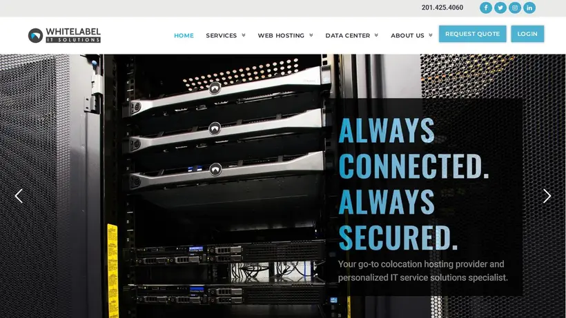 White Label IT Solutions homepage screenshot