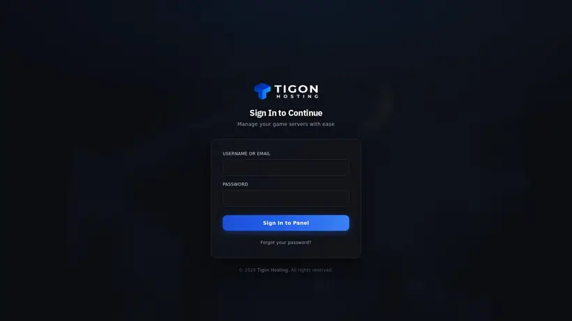 Zentora Hosting homepage screenshot