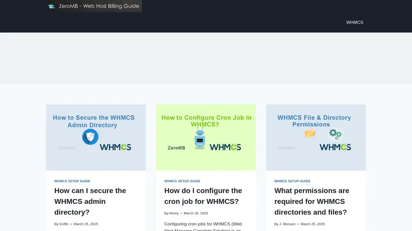Zero MB homepage screenshot