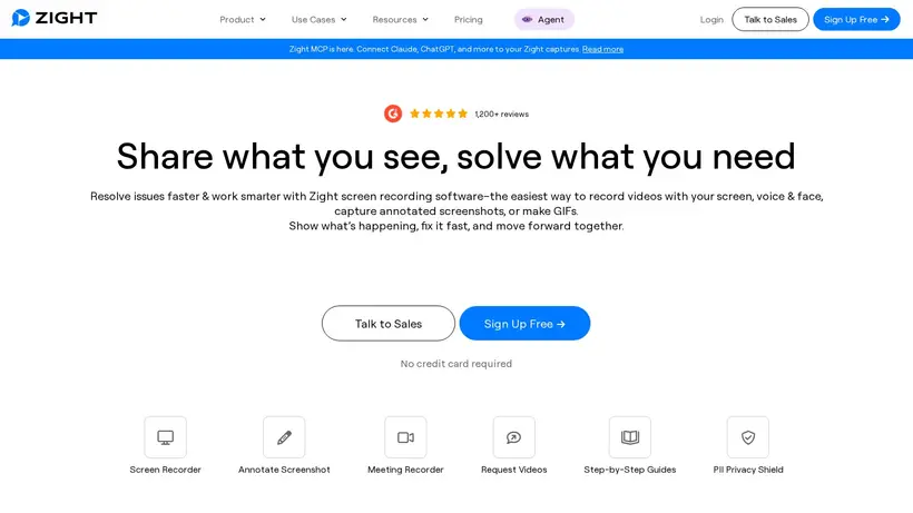 Zight.com homepage screenshot